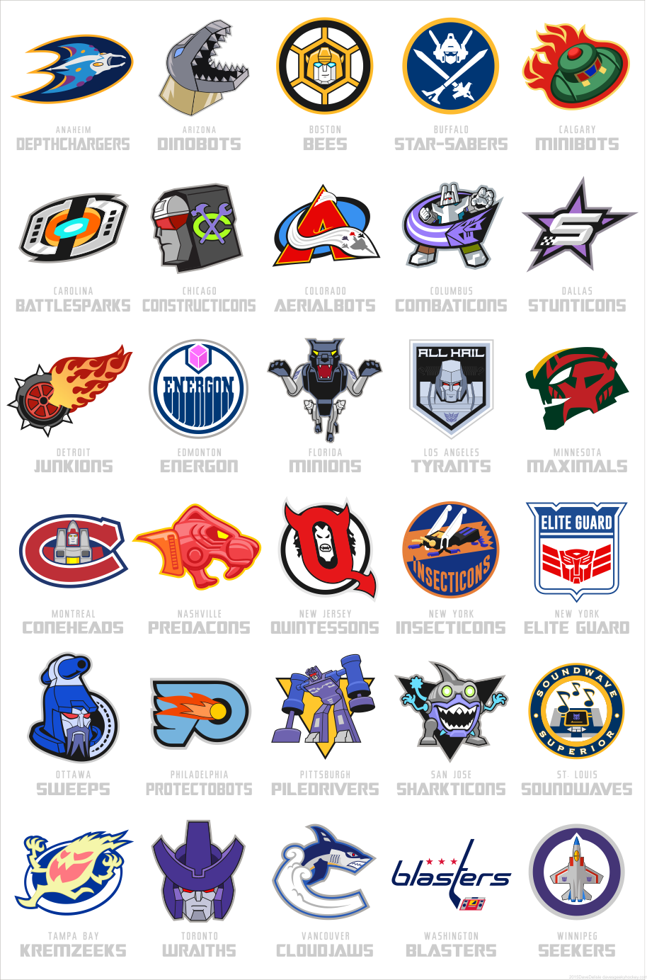 Символы хоккейных команд